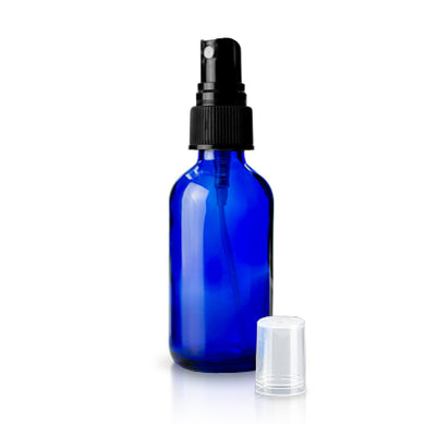 2 oz. Glass Spray Bottle | Blue | 3-Pack - Spark Naturals