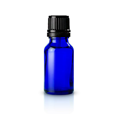 15 ml. Glass Bottle | Blue | 10-Pack - Spark Naturals