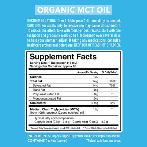 Organic MCT Oil 32oz