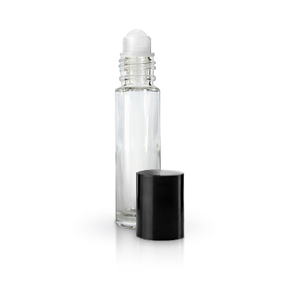 10 ml. Glass Roller Bottle | Clear | 5-Pack - Spark Naturals